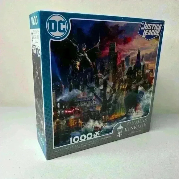Sealed BNIB Ceaco Thomas Kinkade DC Comics Justice League 1000 Pce Jigsaw Puzzle - Picture 1 of 11